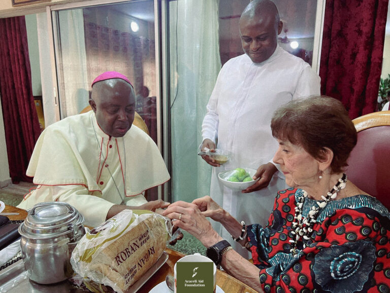 Ms Anne's Visit ti the Bishop of Enugu Nigeria